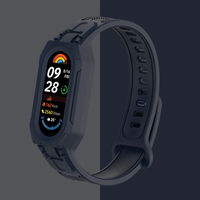 Strap+Case for Xiaomi Band 10 9 8 NFC miband Watch Accessories Sport Silicone Bracelet Wrist belt pulseira correa Mi band 8 9 10