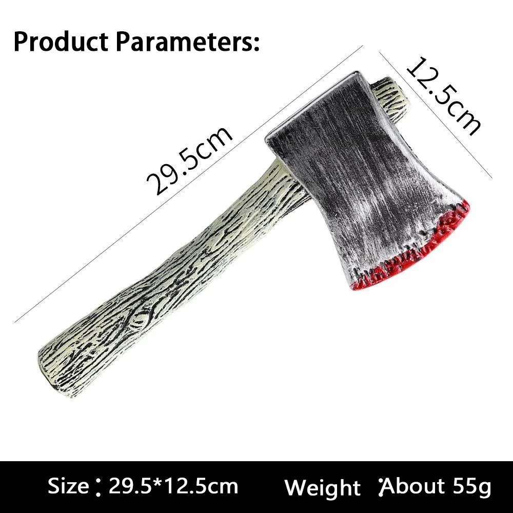 مجموعة سكين لعبة بلاستيكية للهالوين وفأس معركة القراصنة أسلحة تنكرية واقعية لتزيين الحفلات المخيفة وإكسسوارات الأزياء التنكرية