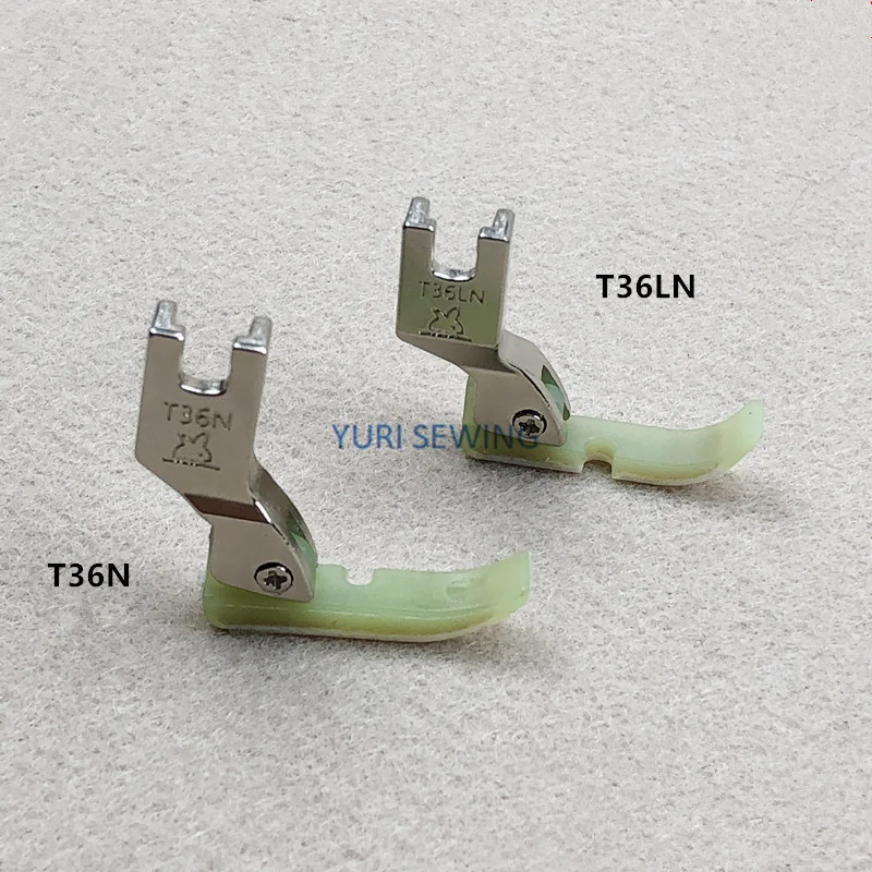 T36N T36LN narrow zipper pressure foot with plastic bottom fit lock stitch single needle industrial sewing machine spare parts