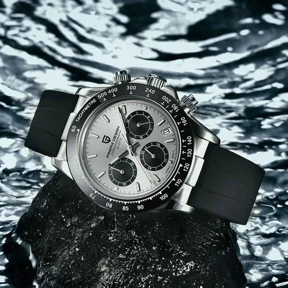 

Классические роскошные мужские часы PAGANI DESIGN, водонепроницаемые кварцевые наручные часы 10 бар, 40 мм, многофункциональный хронограф VK63, мужские часы, подарок для мужчин