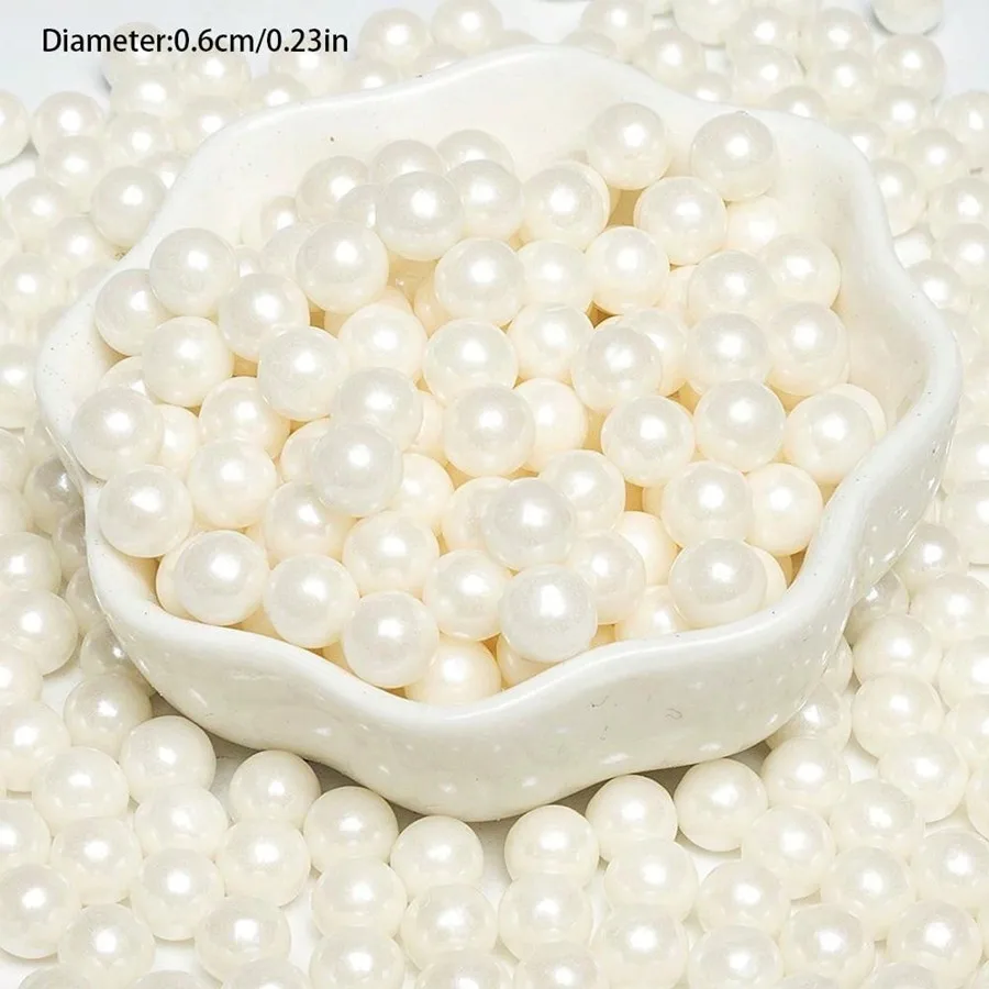 85 g 0,2/0,4/0,6/0,8 cm weiße Farbe, Perlenkugel, Kuchendekoration, DIY, Donut, Dessert, Backen, Streusel, dekorativ, nur zur Dekoration – Detail 8