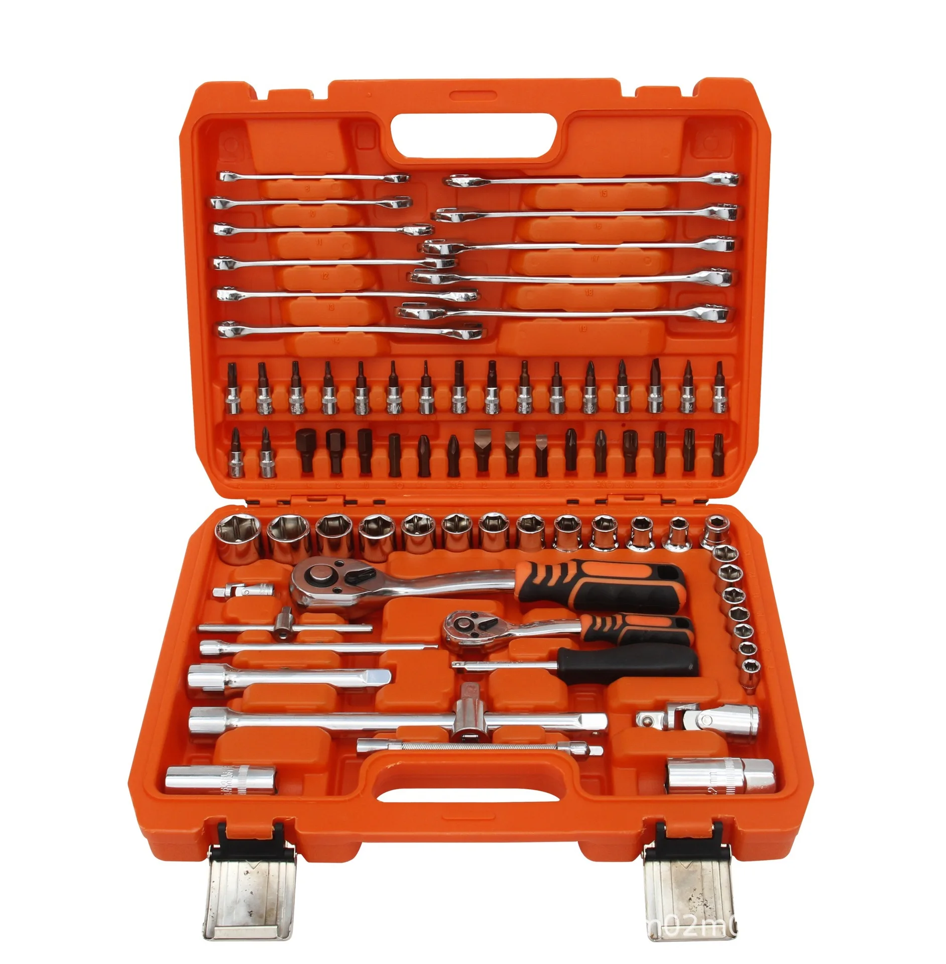 

78-Piece set of tools 72-tooth ratchet sleeve Auto repair tool set