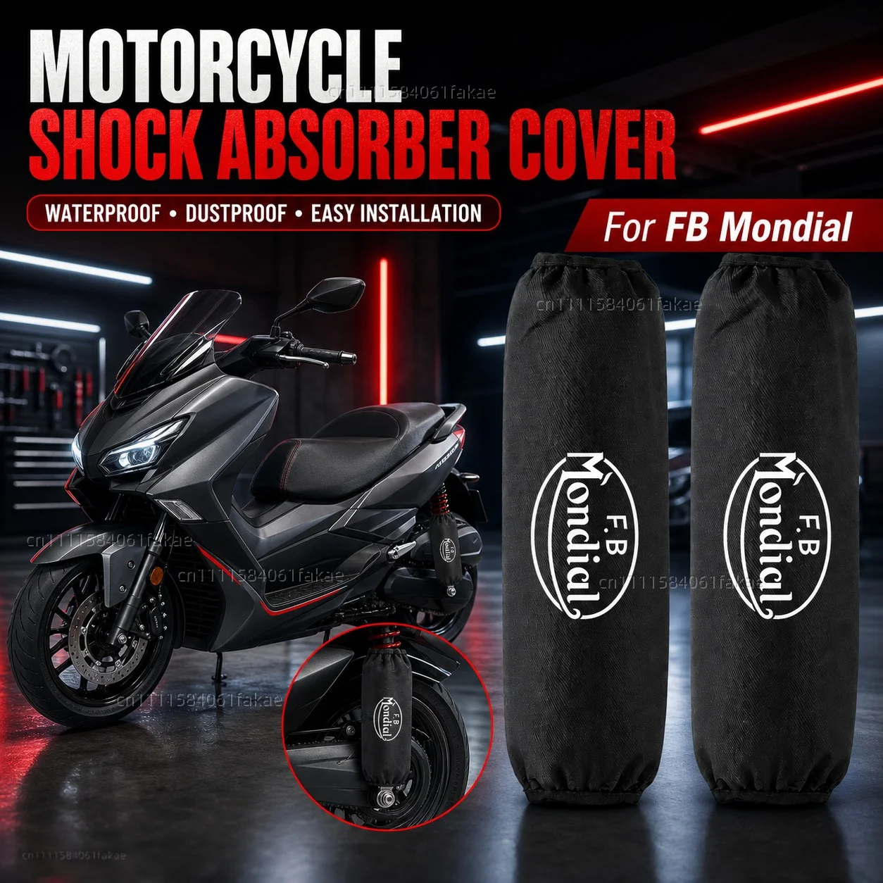 Protector de Amortiguador Trasero para Motocicleta FB Mondial Flat Track HPS 125 300 Hipster Imola SMT SMX 125 Enduro Motard
