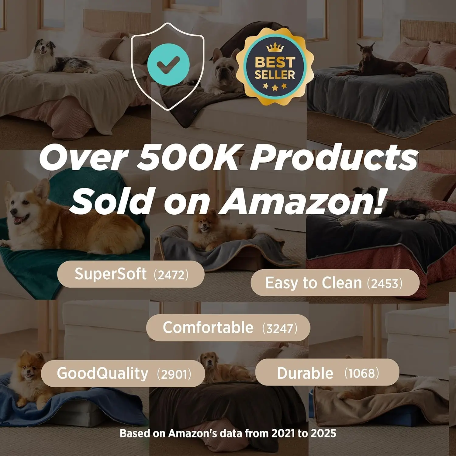 Waterproof Sherpa Fleece Pet Blanket for Large Dogs, Reversible Furniture Protector, Queen Size Grey