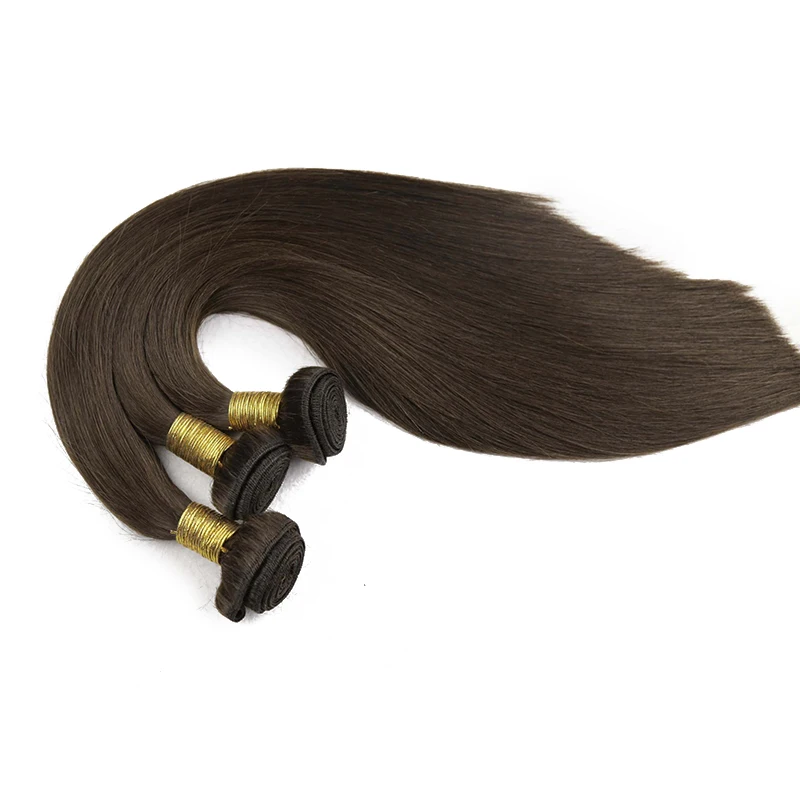 CamBoss-Extensions de Cheveux Naturels Vierges Bruts, à Double Proximité, 100g par Paquet, #2