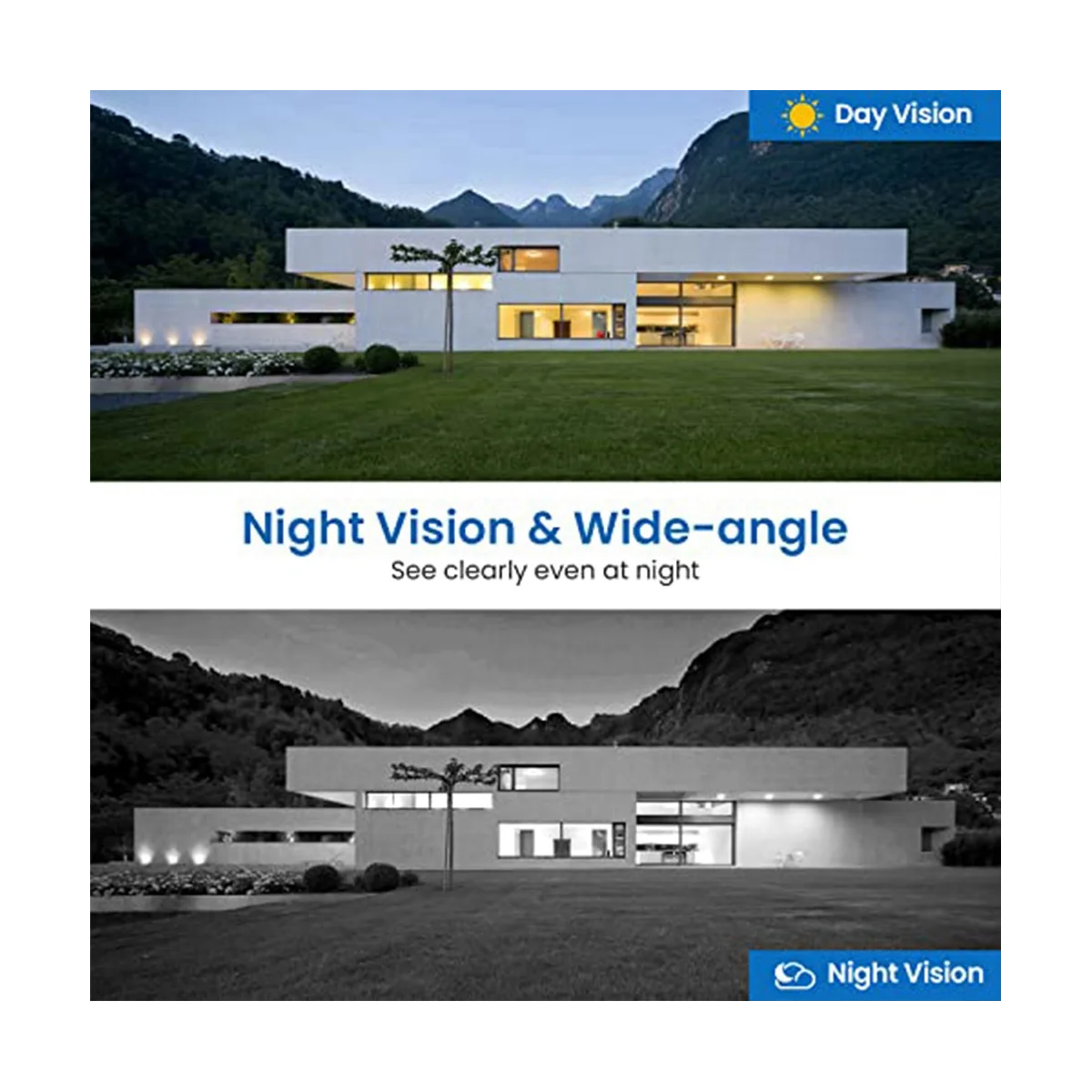 Camera, Smart Camera with Chime, AI Smart Human Detection, Cloud Storage, HD Live Image