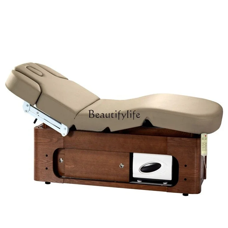 02*Electric beauty massage tattoo physiotherapy multi-functional body solid wood bed frame automatic