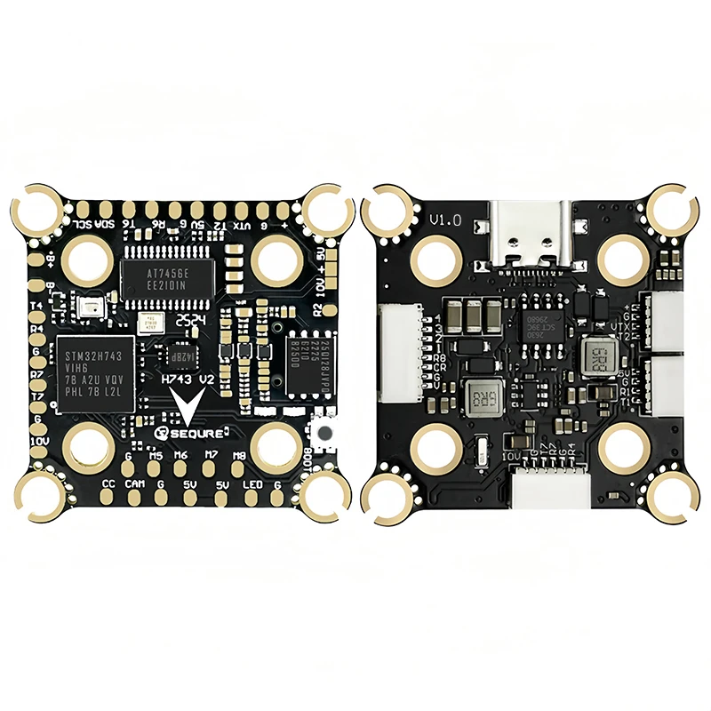 SEQURE H743 V2 Flight Control with ICM42688P Gyroscope 4-8S Dual BEC FC for X8 Racing Aerial Photography Freestyle Drone Parts