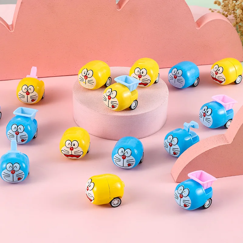 5/10PCS Cartoon Cat Animal Pull Back Engineering Car Car Baby Birthday Party Favor Toys Gift Boys Girls Giveaway Pinata Fillers