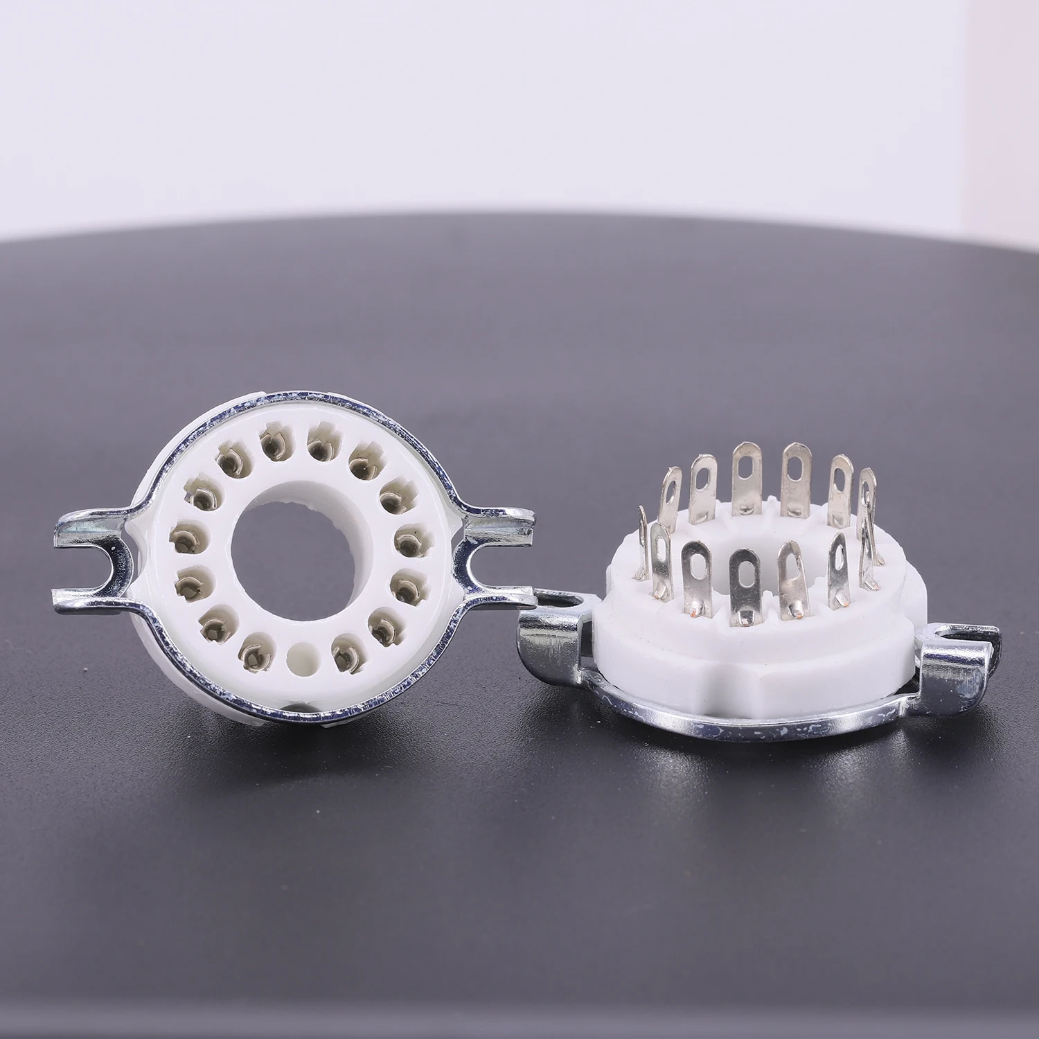 5PCS 14pin presa per tubo in ceramica GZC14-F tubo a vuoto supporto per telaio amplificatore Audio HIFI fai da te