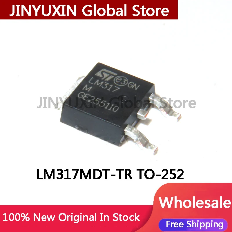 (10-50 pieces) LM317 LM317M LM317MDT-TR Adjustable Zener Transistor Chip TO-252 100% Quality IC In Stock Wholesale