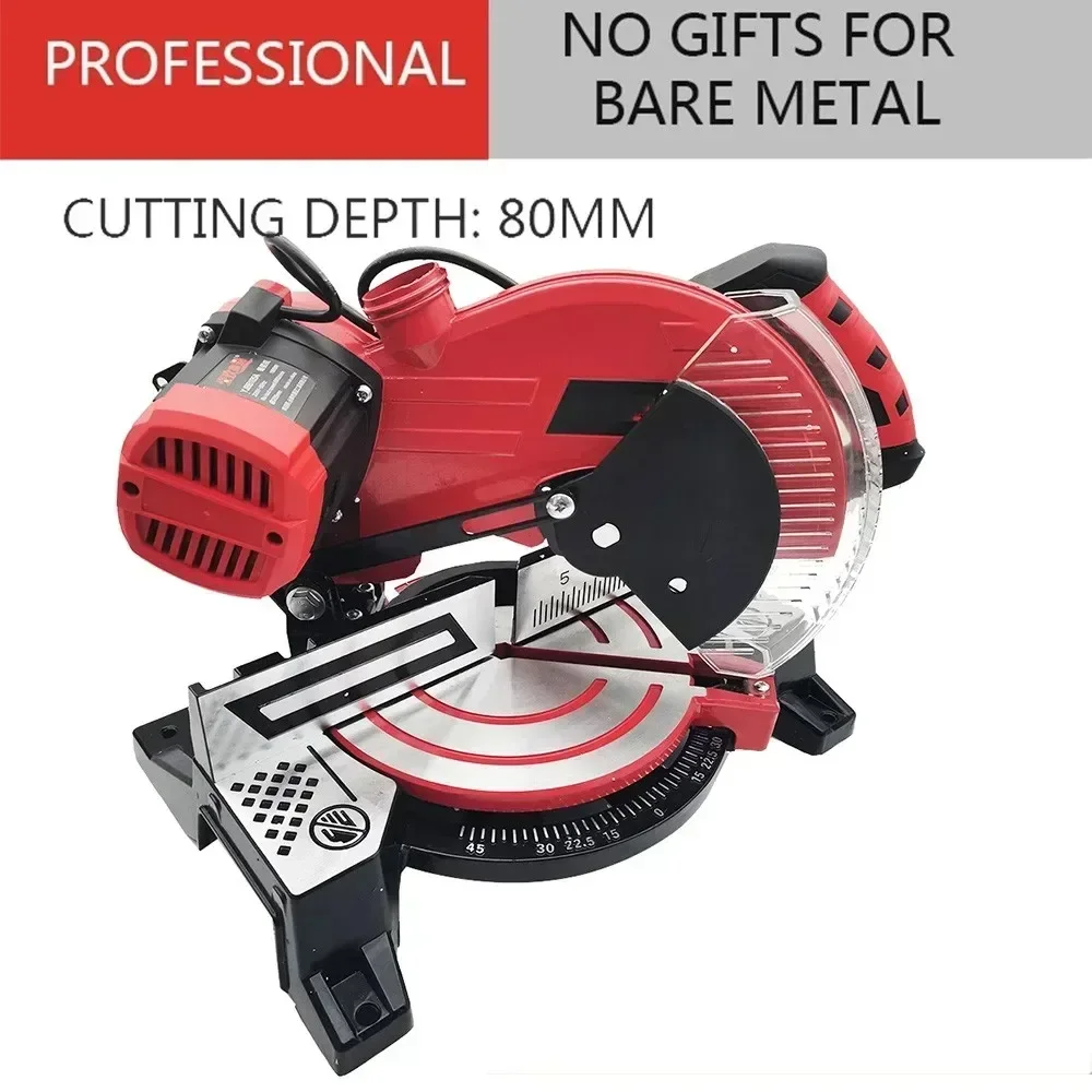 1800W 10Inch Aluminum Profile Cutting Machine Miter Saw 220V Electric Concrete Saw 45 Degree Multifunctional Circular Saw