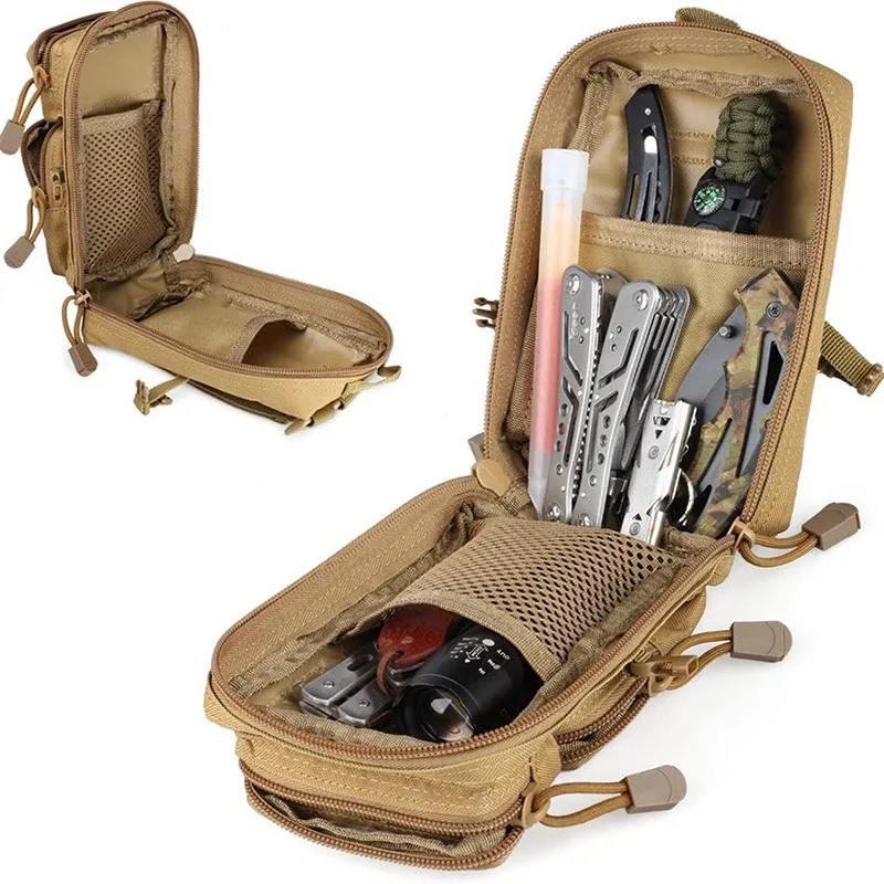 

Useful Multifunction Tactical Pouch Molle Hip Waist EDC Bag Wallet Purse Phone Holder Bags Camping Hiking Hunting Fanny Pack