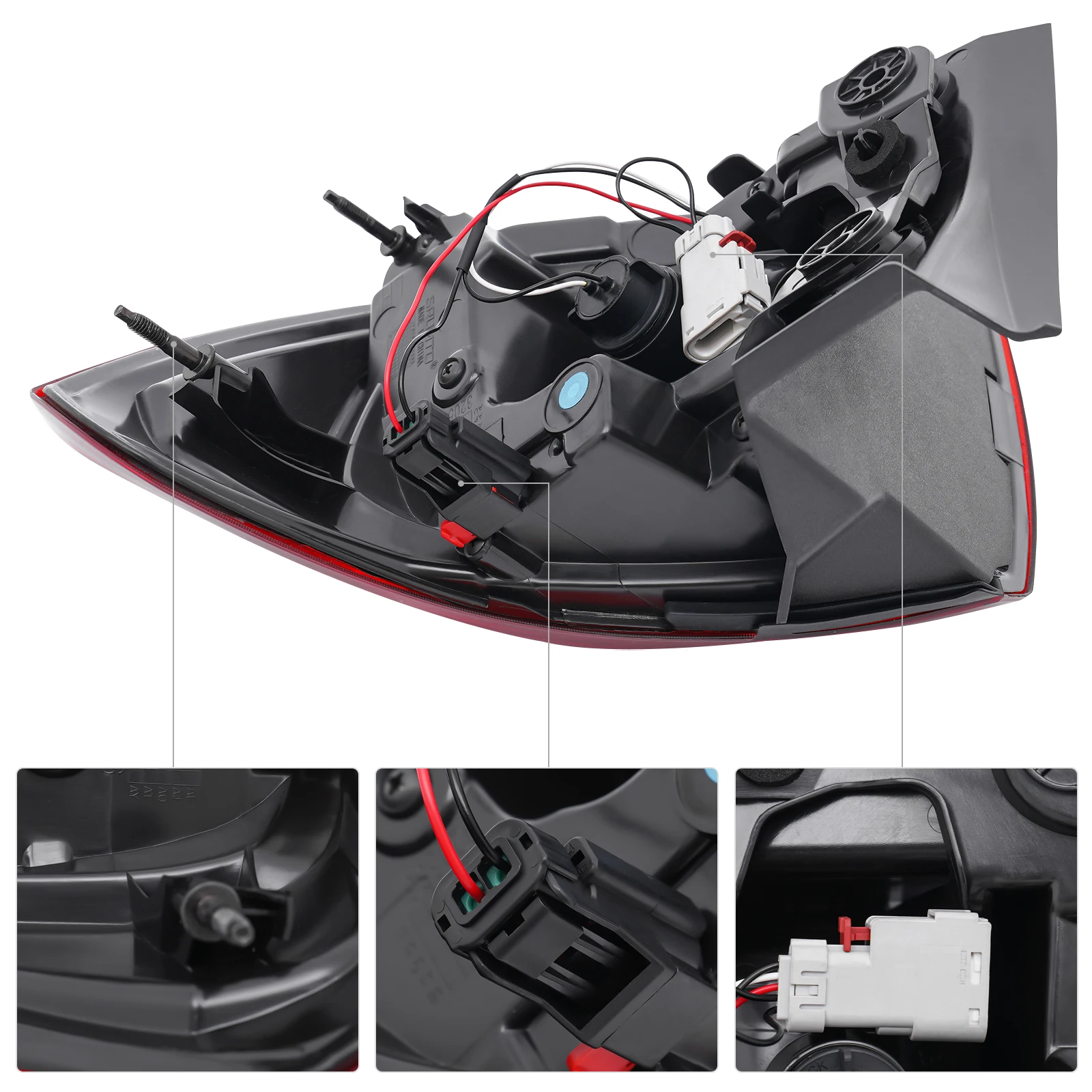 

Внешний задний фонарь из АБС-пластика 12 В для GMC Acadia 17-19 годов, задний фонарь с левой стороны, внешний задний фонарь