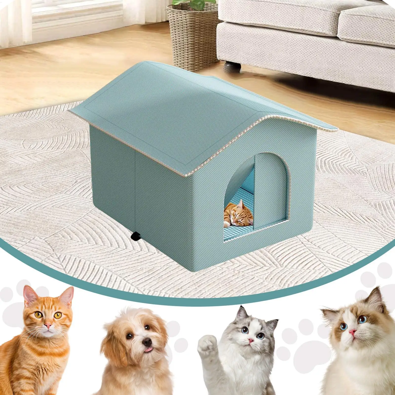Thumbnail 3 - #3 New Enclosed Cat Cave Beds Arrivals
