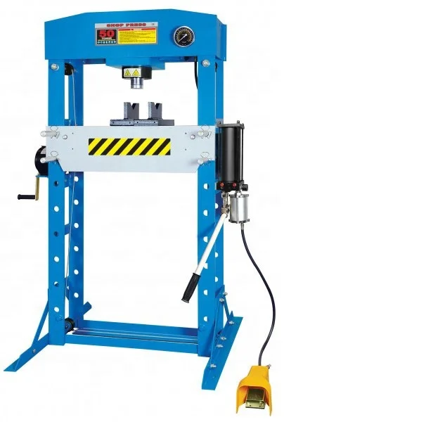 CE Standard Vehicle Equipment 50T 100T Hydraulic Workshop Press with Pressure Gauge