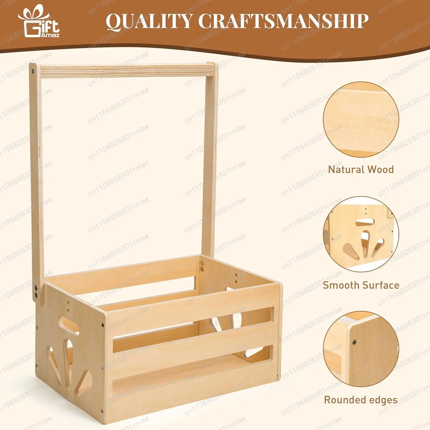 Newborn Gift Packaging Wooden Wooden Baby Products Storage Box Household Clothing