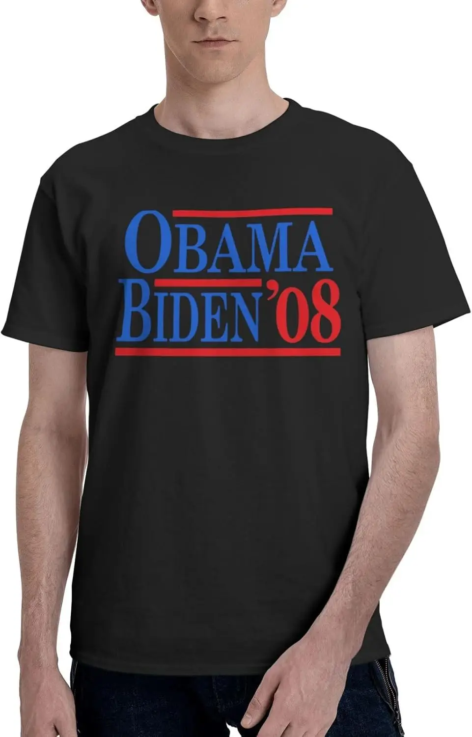 Obama Biden 08 T-Shirt Vintage Short-Sleeve