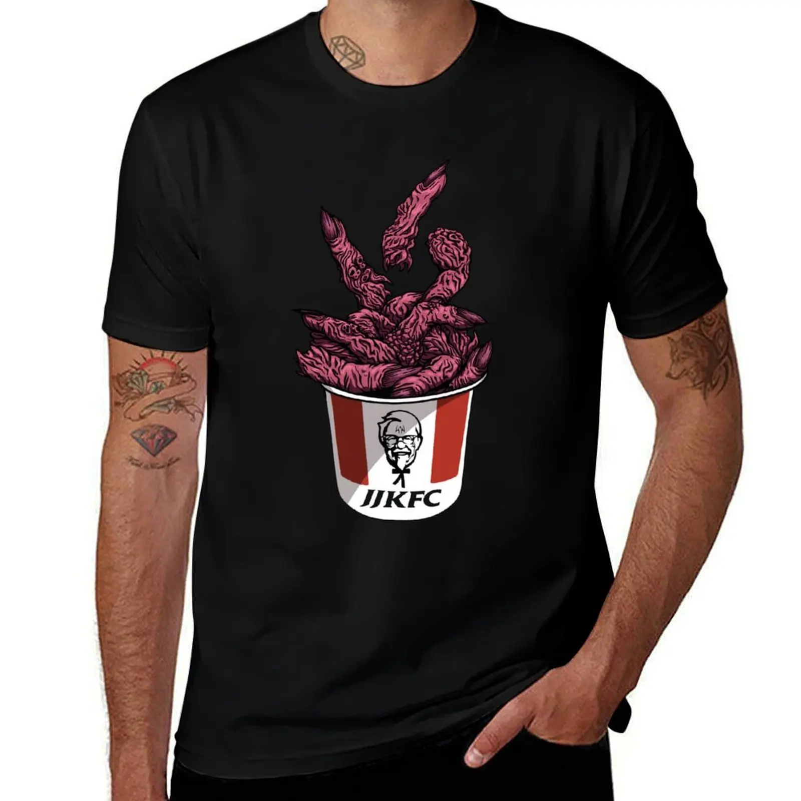 JJKFC Finger Lickin' Good T-Shirt Lightweight Cooling Short Sleeve Tee T-Shirt