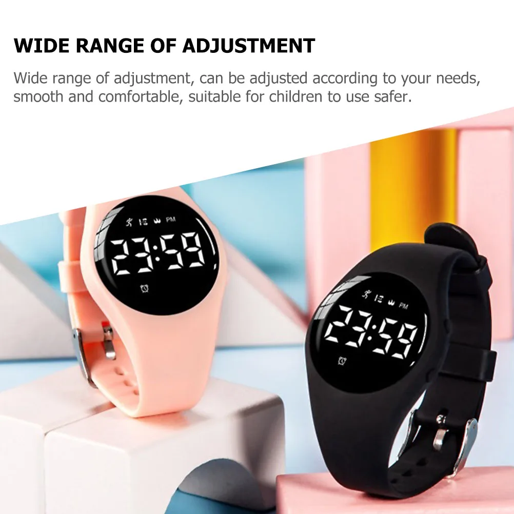 Plastic Kids Smartwatch Digital Sports Watch Vibration Alarm Clock Waterproof Durable Adjustable Strap Children Watch Student