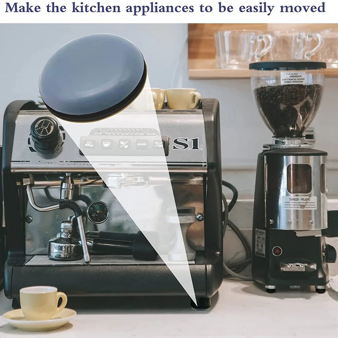 

8 упаковок ползунков для кухонной техники, 25 мм клейкие волшебные ползунки из ПТФЭ для кофеварок, миксер, фритюрниц, скороварки, хит продаж