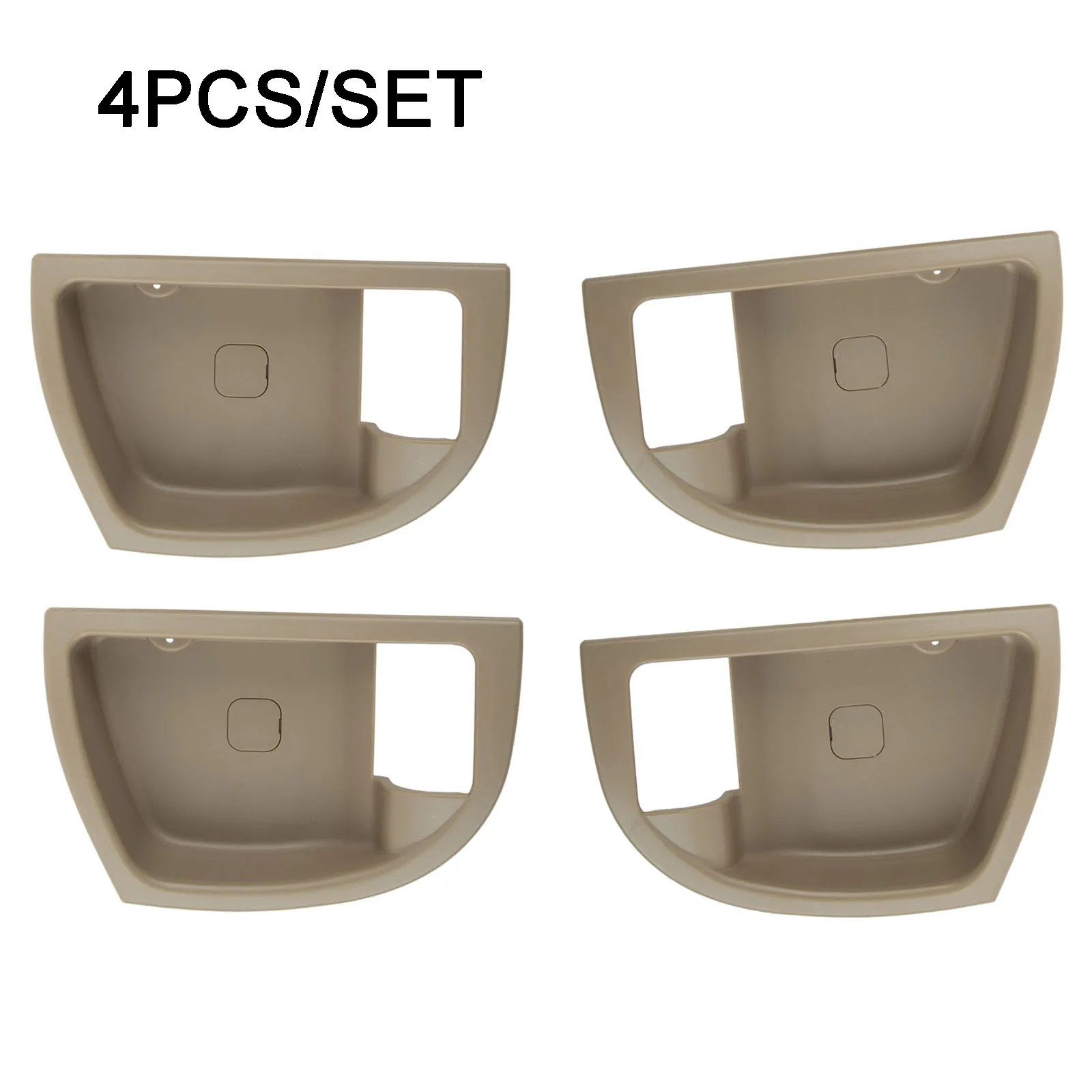 4Pcs Inside Door Handle Trim Cover Beige L&R For Hyundai Santa Fe 2007-2012 Car Parts Inside Door Handle Trim Cover