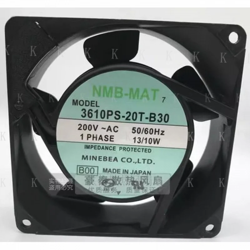 

C FOR NMB 3610PS-20T-B30 AC200V 13/10W Aluminum Frame Cooling Fan