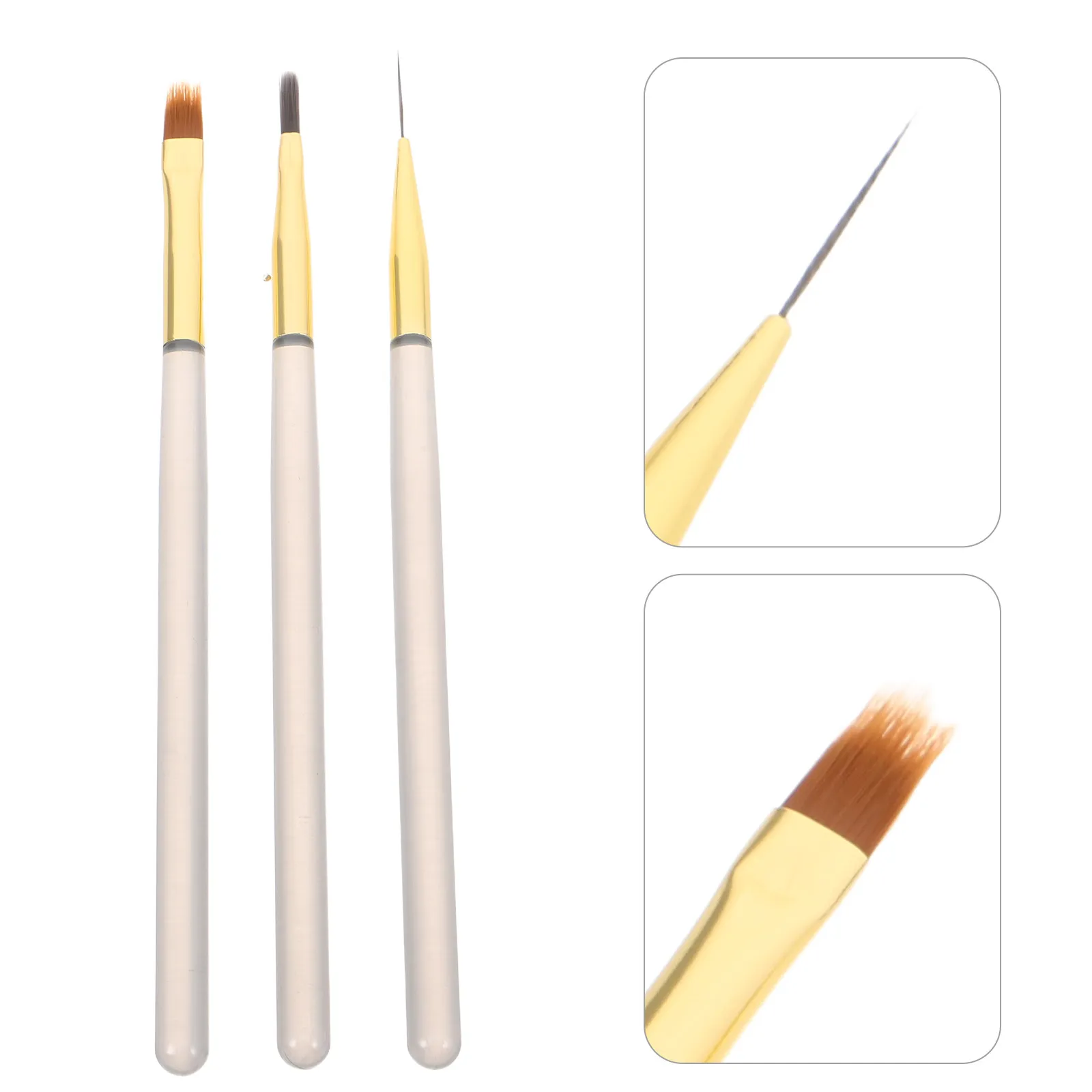 

6Pcs Nail Art Tools Set Professional Nail Art Liner Brush Kit Fine Tip Detail Drawing Pen Salon Gradient Painting Manicure Nails