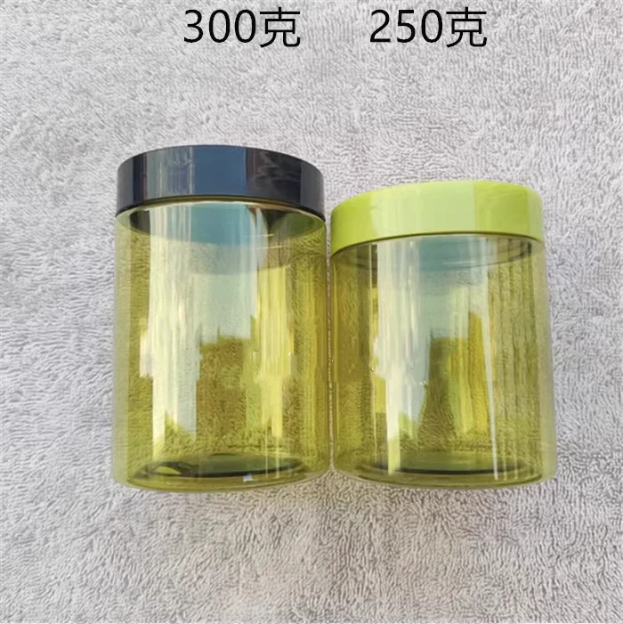 10/30/50pcs 200ml 250ml 300ml Empty Cream Jar Plastic Mask Jar Colorful Bottle Cosmetic Container Makeup Box Travel