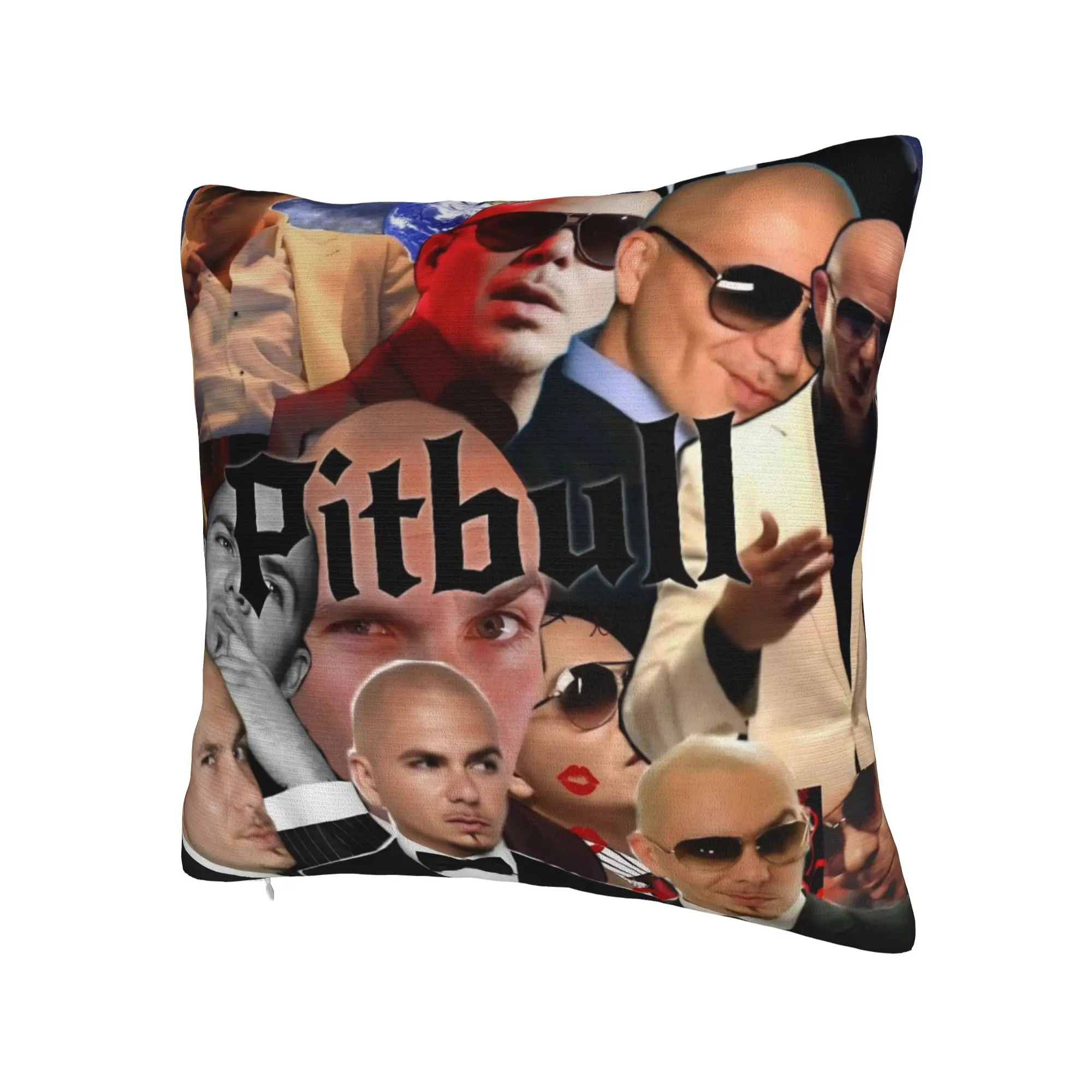 Singer Pitbull Tour 2026 Pillowcases Merch Soft Cushion Cover Decorative  Pillow Case Cover Home Multi Size