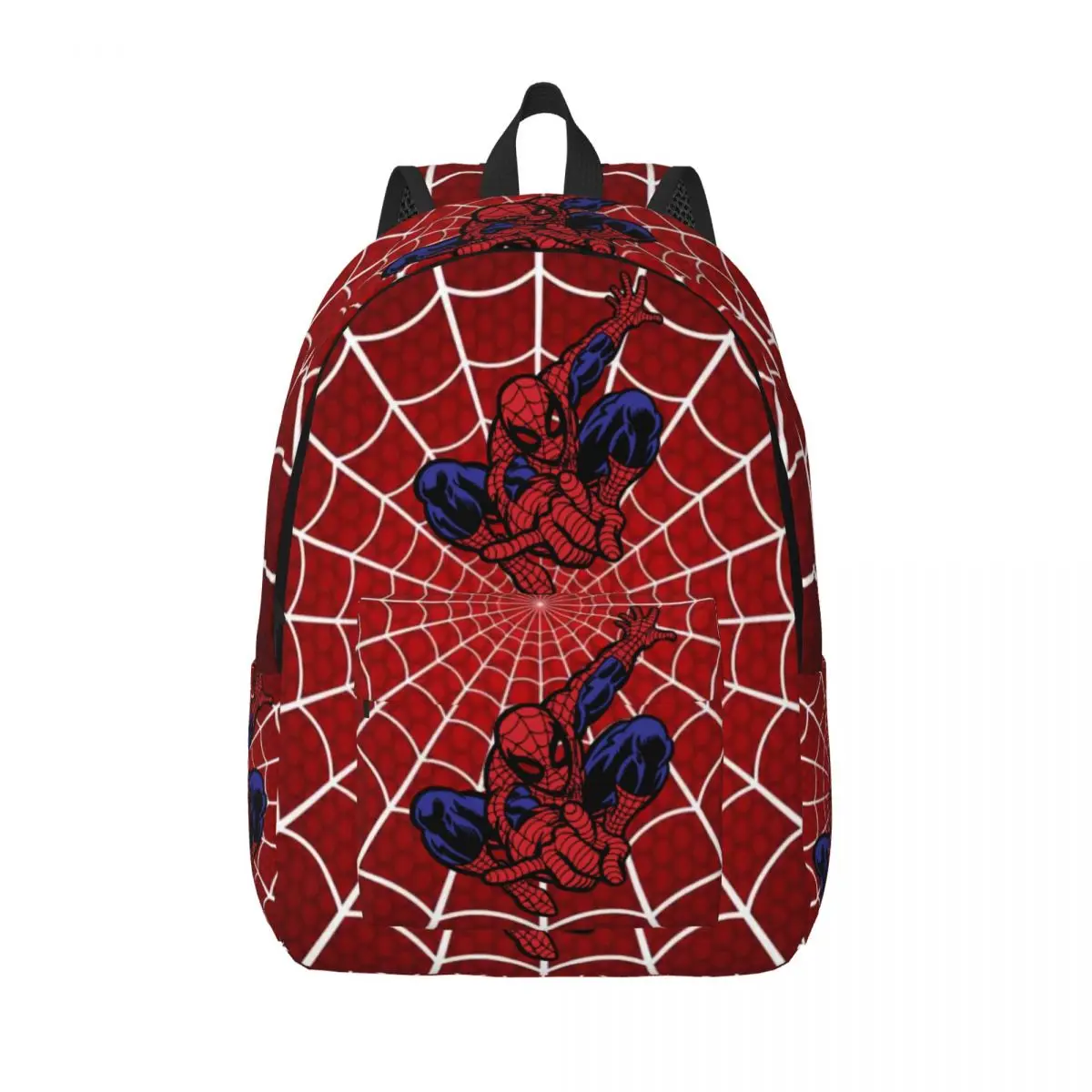 Custom Spiderman Finger Gesture Travel Canvas Backpack Men Women School Computer Bookbag College Student Daypack Bags