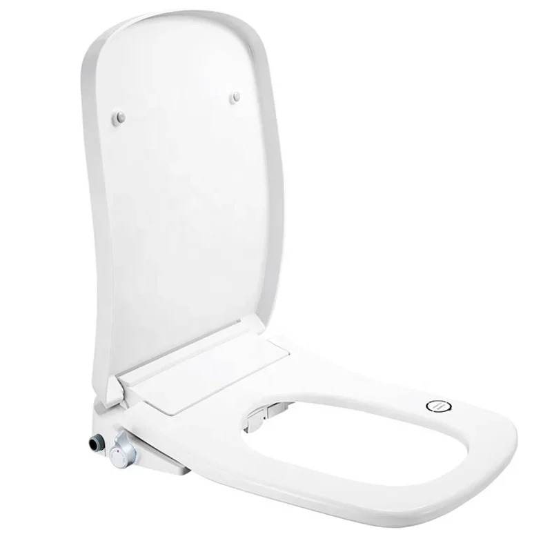 OEM/ODM Soft Close Non-Electric Dual Nozzle Self-cleaning And Female Washing Square Shape Sanitary Ware Bidet Toilet Seat Cover