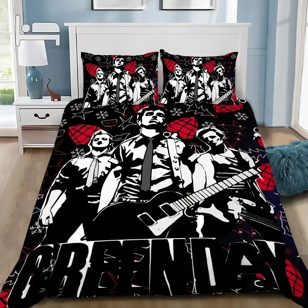 Picture 7: G-GreenS Days Bedding Set 3Pcs Bedroom Decoration Quilt Cover Set Single Double Size Duvet Cover Set for Adult Boys Girls