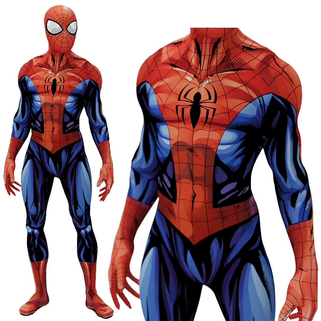 Anime Ultimate Spiderman Cosplay Kostüm Zentai Anzüge Spandex Superheld Ultimate Spiderman Outfits Halloween Kostüm Body