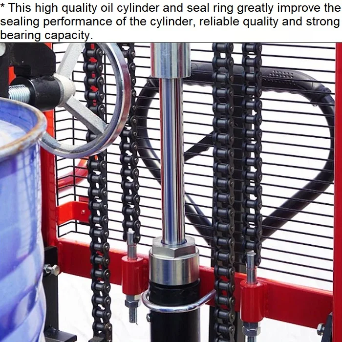 China Factory Make Oil Drum Hand Truck Forklift Alloy Steel Eagle Chuck Drum Lifter Trolley