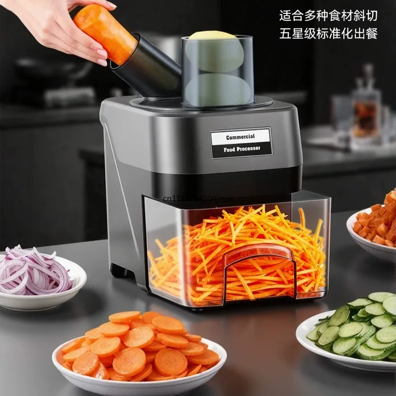 Commercial Multifunctional Vegetable Dicer, Fruit Potato Radish Slicer Shredder, Electric Food Cutting Machine