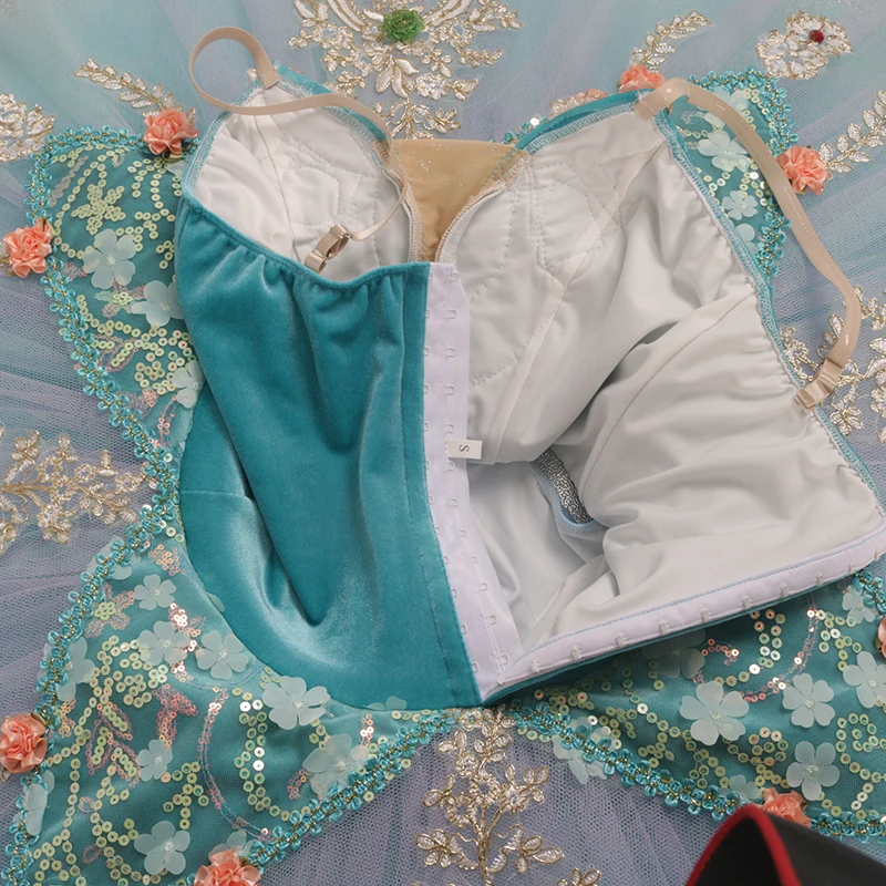 Akeylia tutu ballet with hook Floral fairy Classical Group Dance performance Costume Ballet Tutu velvet The Nutcracker