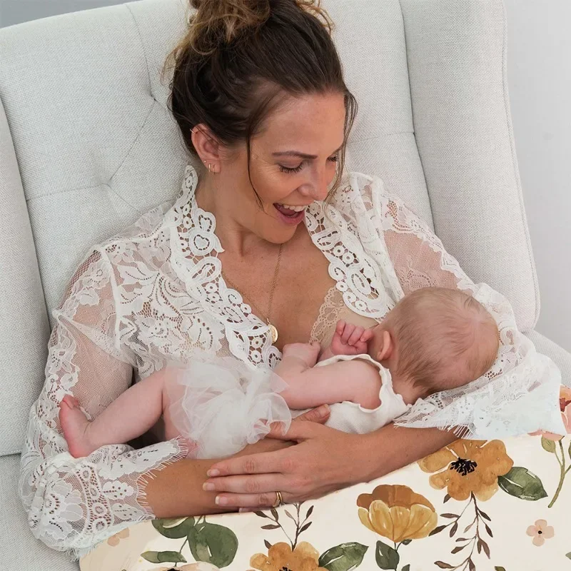 Baby-Stillkissen, postpartales U-förmiges Kissen, weiches multifunktionales Postpartum-Kissen, Slope-Kissen, Baby-Fütterungskissen