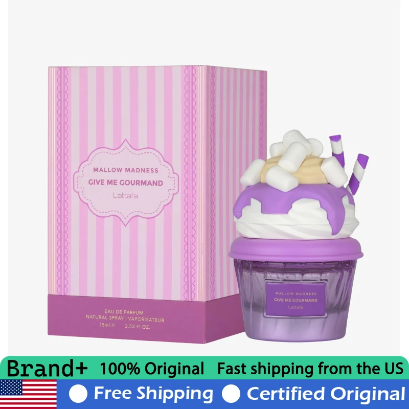 

Lattafa Mallow Madness Eau de Parfum Spray 2.5 Ounce Give Me Gourmand Collection Floral Fruity Gourmand Premium Arabian Perfumes