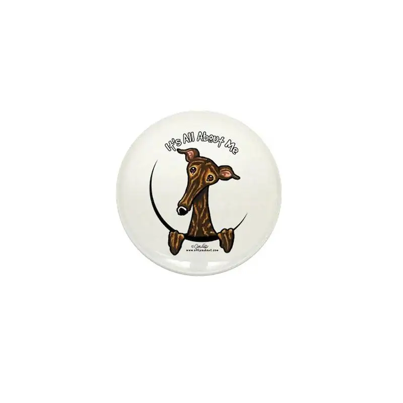 Brindle Greyhound IAAM Mini Button Brooch Cartoon Creative Clothes Jewelry Women  Gift Hat Cute Badge Lapel Pin