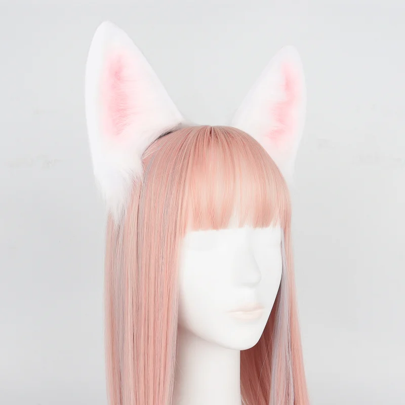 Bandeau de cosplay oreilles de lapin Anime, cerceau à cheveux oreilles de lapin Kawaii, accessoires de cosplay pour fille JK, coiffure pour fête d'Halloween