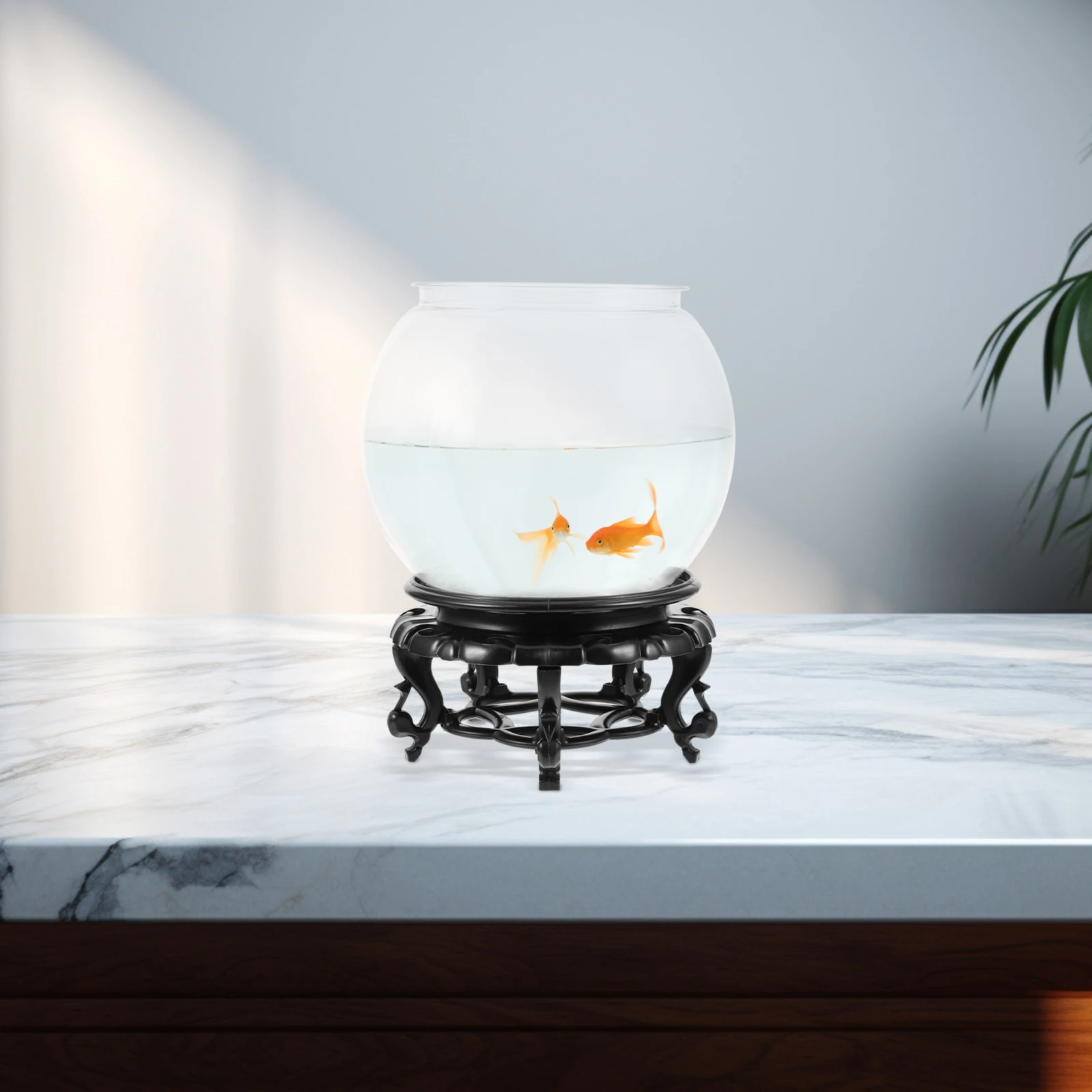

1 Set Transparent Plastic Fish Tank Mini Goldfish Breeding Box Desktop Aquarium Lightweight Clear Fish Keeper Home Decor Vase