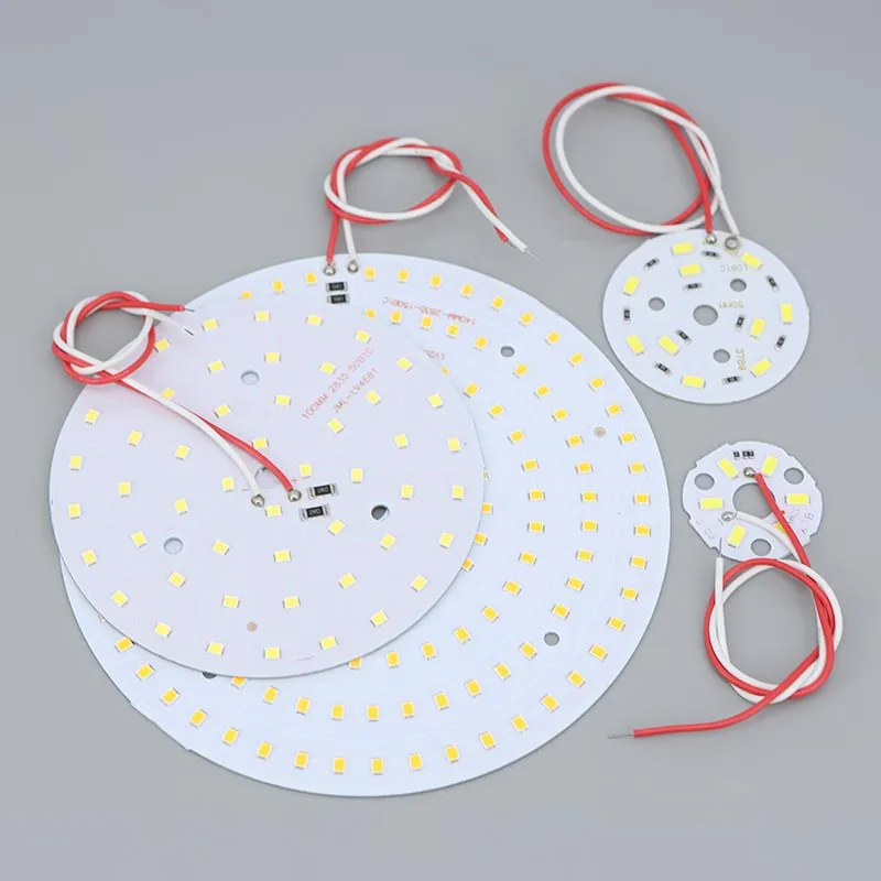 3W 5w 10w 30w Round LED Chip Bead warm White Lamp Lights wire 5V Board Bulb Round Light Source Dia 32mm 50mm 140mm k