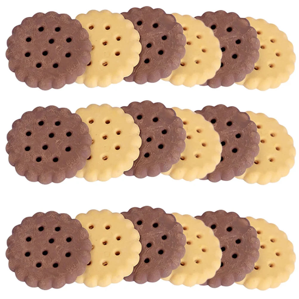 18Pcs Cartoon Biscuit Shaped Kids Erasers Durable Creative Stationery Children School Erasers Gifts Cartoon Eraser
