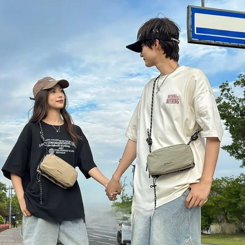 

Новинка 2025 года, спортивная сумка через плечо Dstring ex, повседневная дорожная сумка на одно плечо, сумка для чашки воды, модный нейлоновый материал