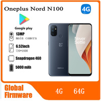 Oneplus Nord N100 4G SmartPhone 6.52inch Battery capacity 5000mAh CPU Qualcomm Snapdragon 460 13MP Camera full screen used phone