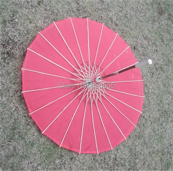 Chinesischer Farbiger Stoff-Regenschirm Weiß-Rosa Sonnenschirme Traditioneller Chinesischer Tanz-Farbschirm Japanische Seiden-Requisiten – Detail 38