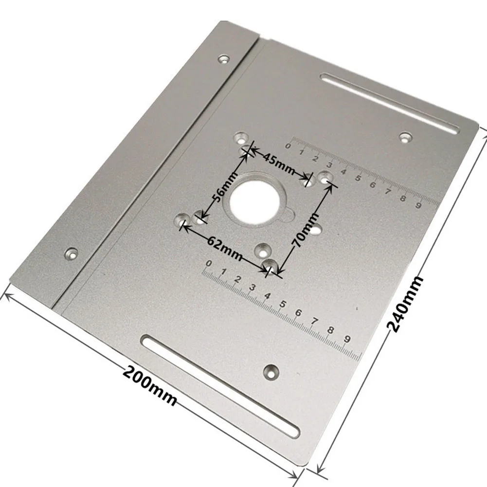 Piastra del Router in lega di alluminio Kit di sollevamento del Router tavolo di sollevamento della macchina per incidere per la lavorazione del legno maniglie fresatura elettrica del legno