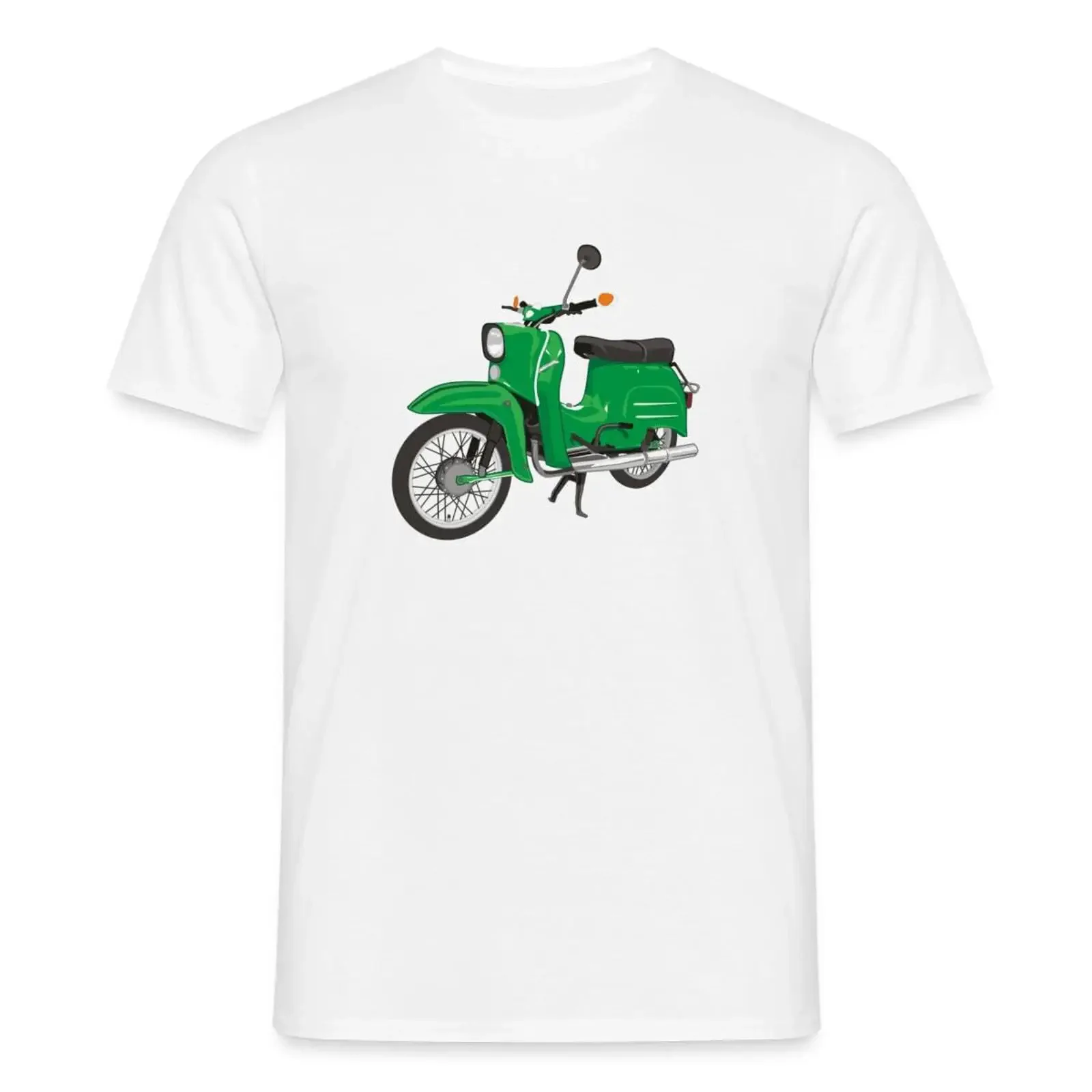 Spreadshirt Vintage Green Simson Swallow Moped Men's T Shirt vintage Washed Stretched graphic homme Breathable Comfortable