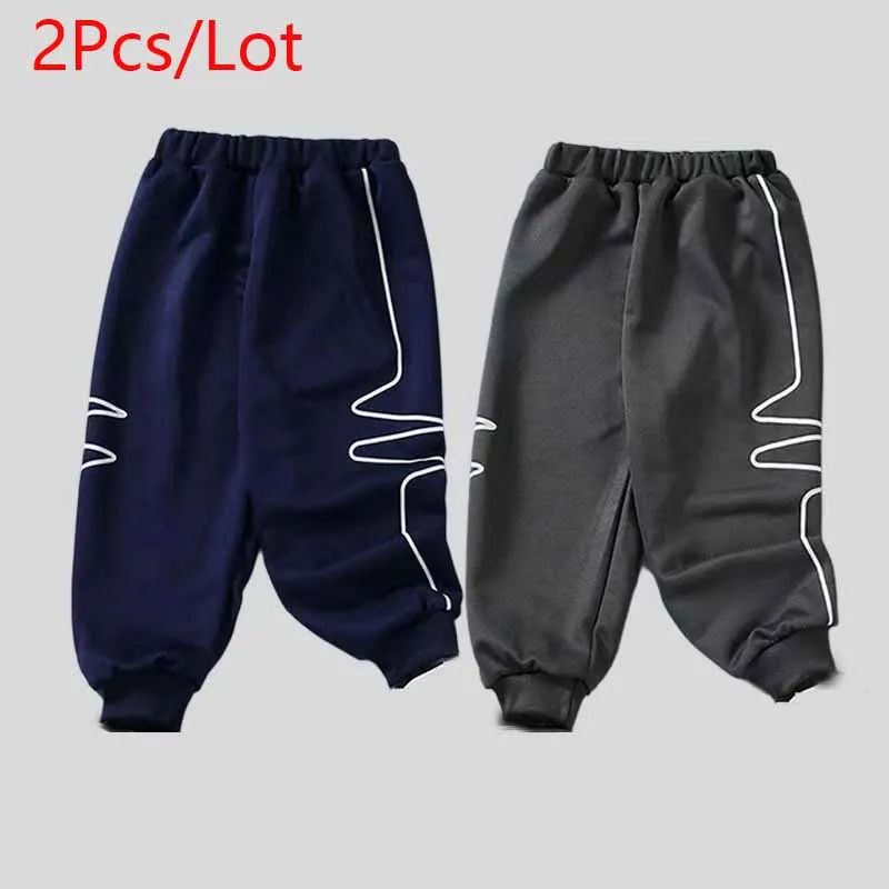 2Pcs/lLot Boys Spring Pants Children's Casual Trousers Autumn New Baby Casual Sweatpants Kids Fashion Striped Bottoms 12M-10Y